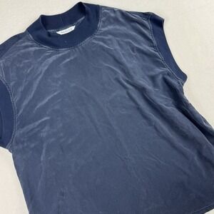 Athleta Black Silk Tank Top Sleeveless‎ Casual Blouse Women's  XL